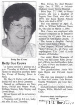 Betty Sue Clark Crews