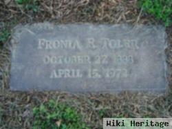 Sophronia "fronia" Ethel Upton Toler
