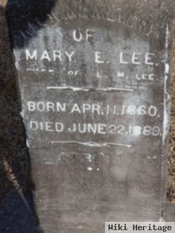 Mary E Lee