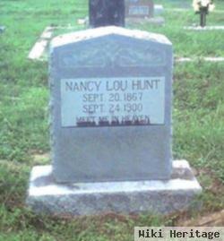 Nancy Lucinda "lucie Lou" Marshall Hunt