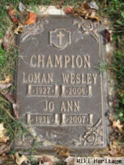 Loman Wesley Champion