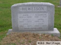 Isaac R Hewetson