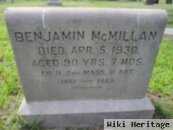 Pvt Benjamin Mcmillan