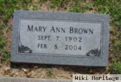 Mary Ann Brown