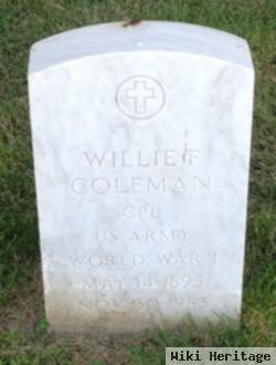 Willie F. Coleman