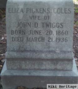 Eliza Pickens Coles Twiggs