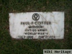 Pvt Paul F Cotter