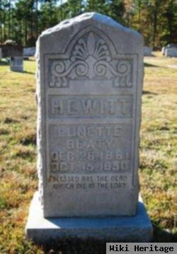 Jane Lunette Beaty Hewitt