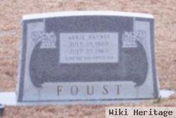 Arrie Haynes Foust