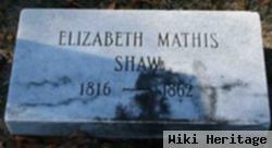 Elizabeth "betty" Mathis Shaw