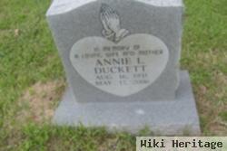 Annie L Duckett