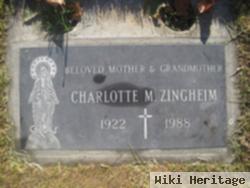 Mrs Charlotte Mary Neuwirth Zingheim