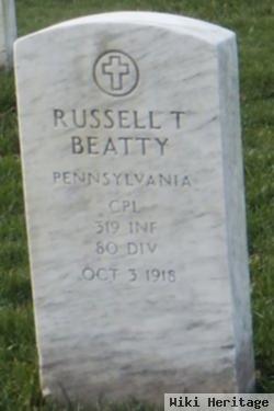 Russell T Beatty