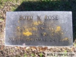 Boyd W. Rose