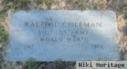 Sgt Ralph L Coleman