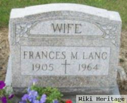 Frances M. Lang