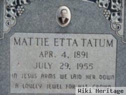 Mattie Etta Davis Tatum