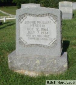 Jane "jennie" Phillips Hendrix