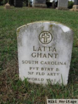 Pvt John Latta Ghant