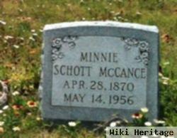 Minnie Schott Mccance