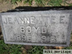 Jeannette E Boyd