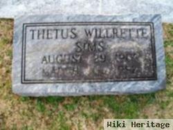 Thetus Willrette Sims