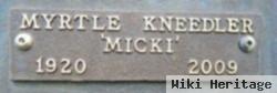 Myrtle 'micki' Kneedler