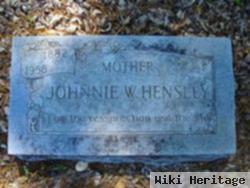 Johnnie W Hensley