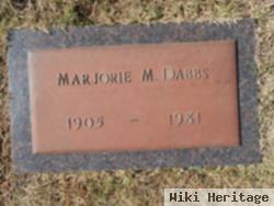 Marjorie M Dabbs