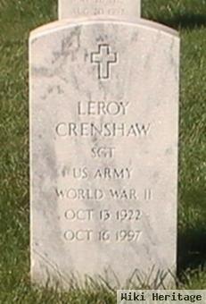 Sgt Leroy Crenshaw