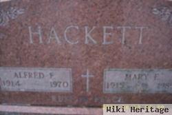 Alfred F Hackett