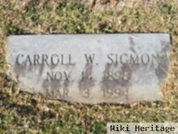 Carroll Wade Sigmon