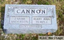 Mary Ann Temple Cannon