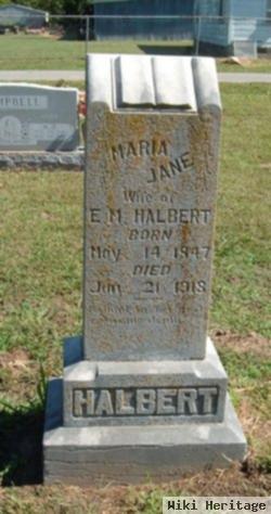 Maria Jane Mcmahon Halbert