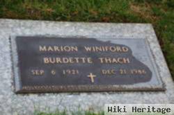 Marion Winiford Burdette Thach