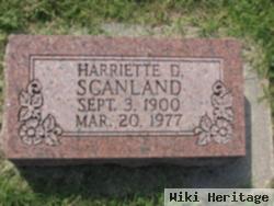 Harriette D Scanland