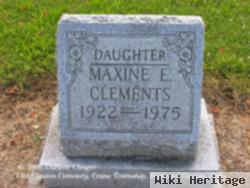 Maxine E Clements