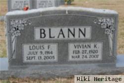 Louis F Blann