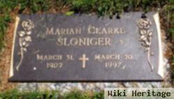 Marian Hazel Clarke Sloniger