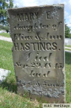 Mary E Hastings