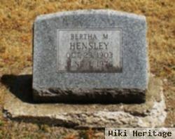 Bertha M. Hensley