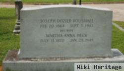 Martha Anna "mattie" Heck Boushall