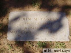 John M Yancy