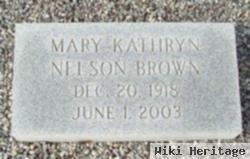 Mary Kathryn Nelson Brown