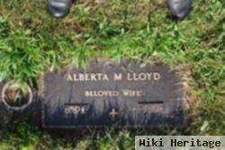 Alberta M Lloyd