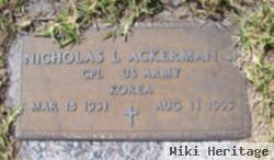 Nicholas L Ackerman, Jr