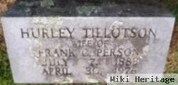 Ida Hurley Tillotson Person