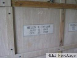 Helen B Taylor