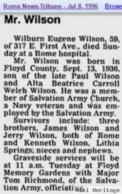 Wilburn Eugene Wilson