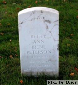 Betty Ann Irene Peterson